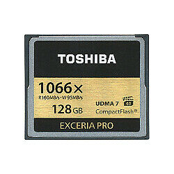 Toshiba Exceria Pro C501 128GB 1066x CompactFlash Card (CF Type 1/CF+)- show original title